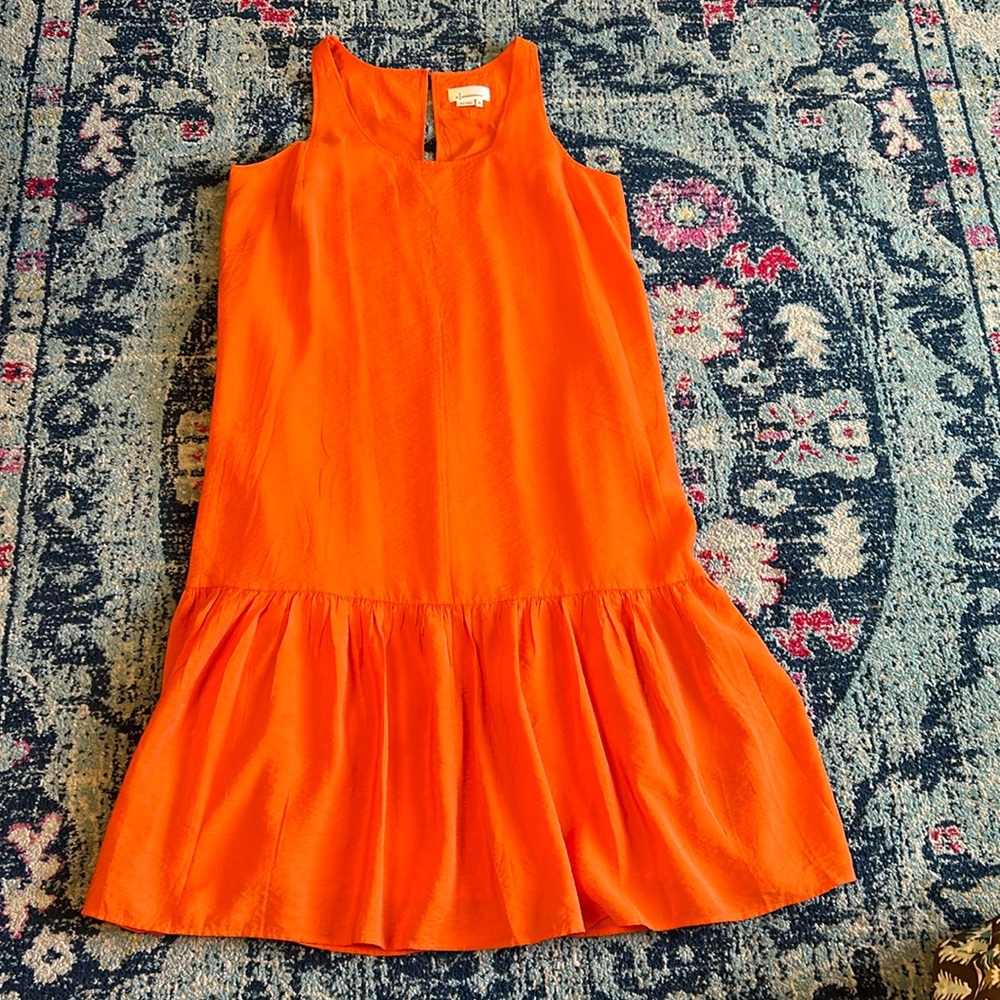 Anthropologie Orange Maxi Dress